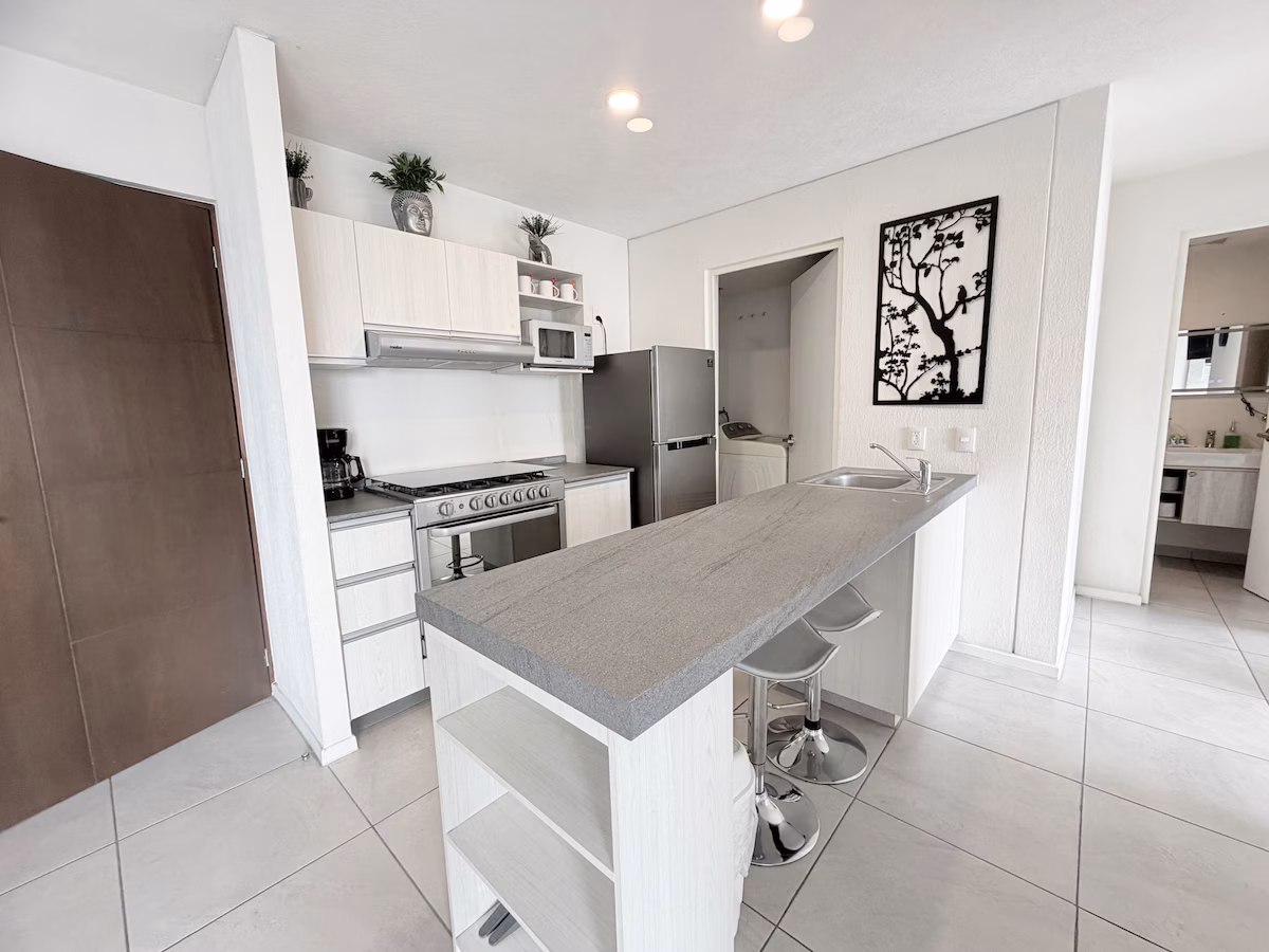Maravilia-Arena GDL 2-bedroom stay with pool