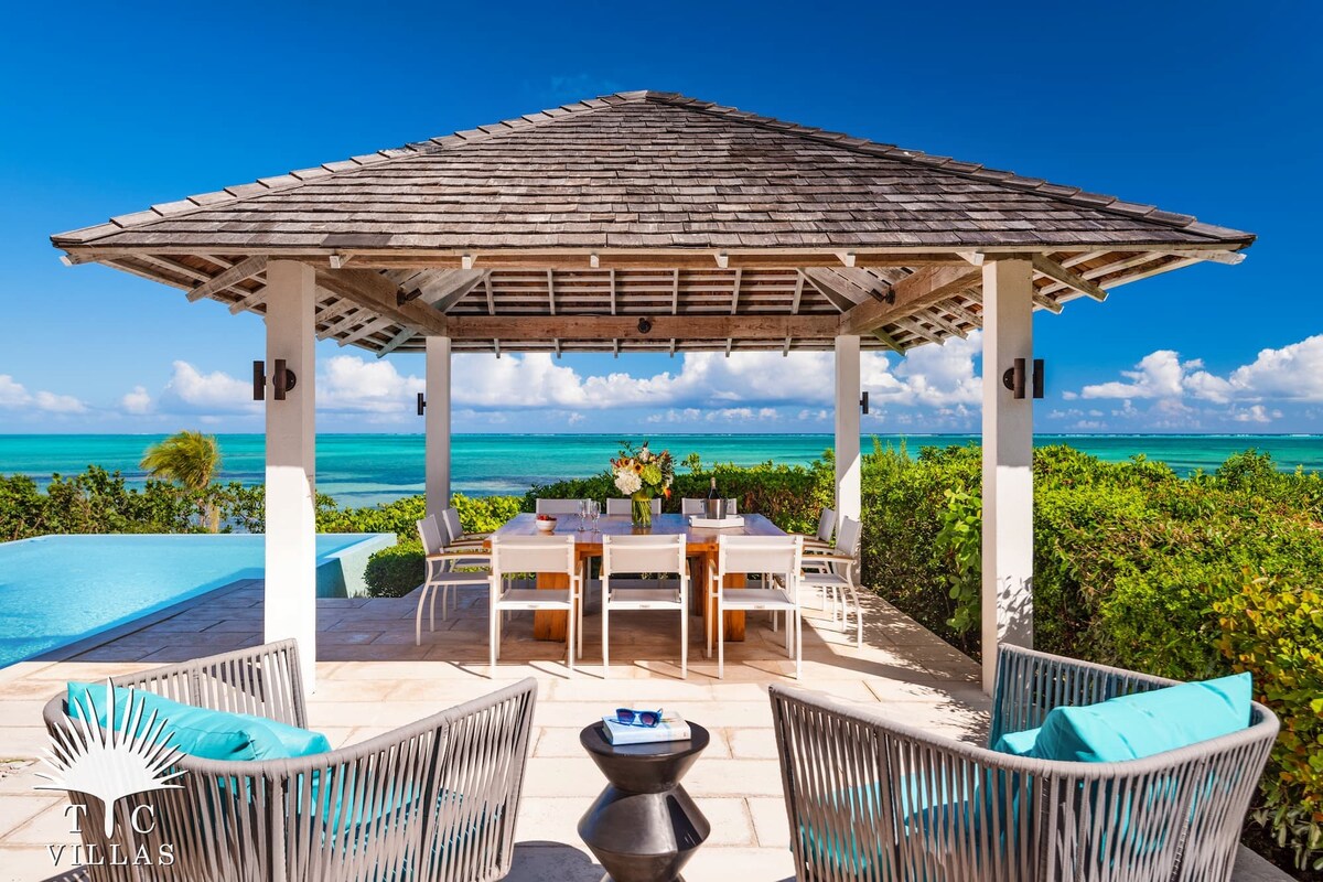 TC Villas | Castaway | Luxury Beachfront w. Pool