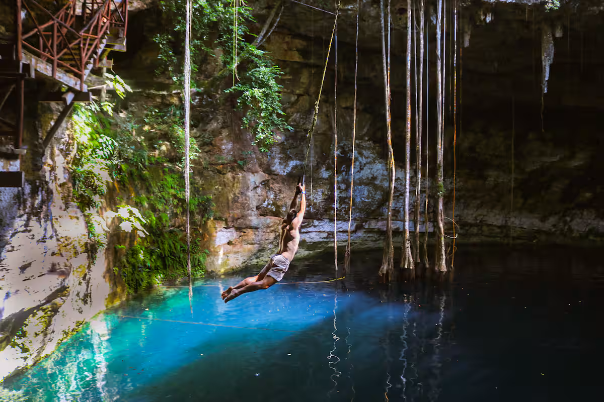 Hotel with cenote. Valladolid